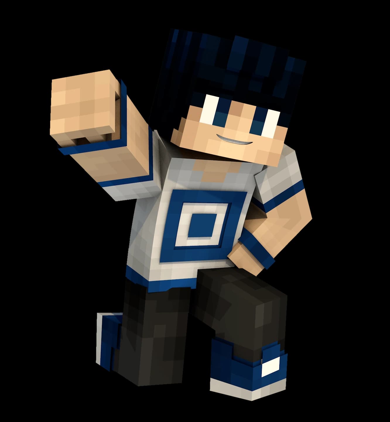 Friendly Minecraft Support Mascot