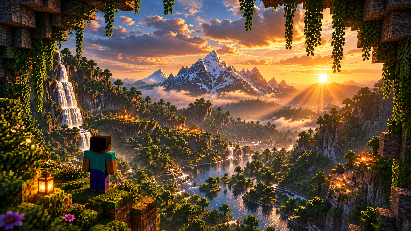 HackVerse Minecraft Background